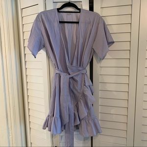 Free Generation Ruffle Wrap Dress